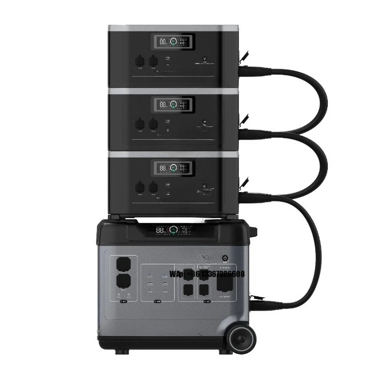 Silent Solar Generator 6000 Watt Universal Voltage Fast Charging Portable Power Station 40KWh