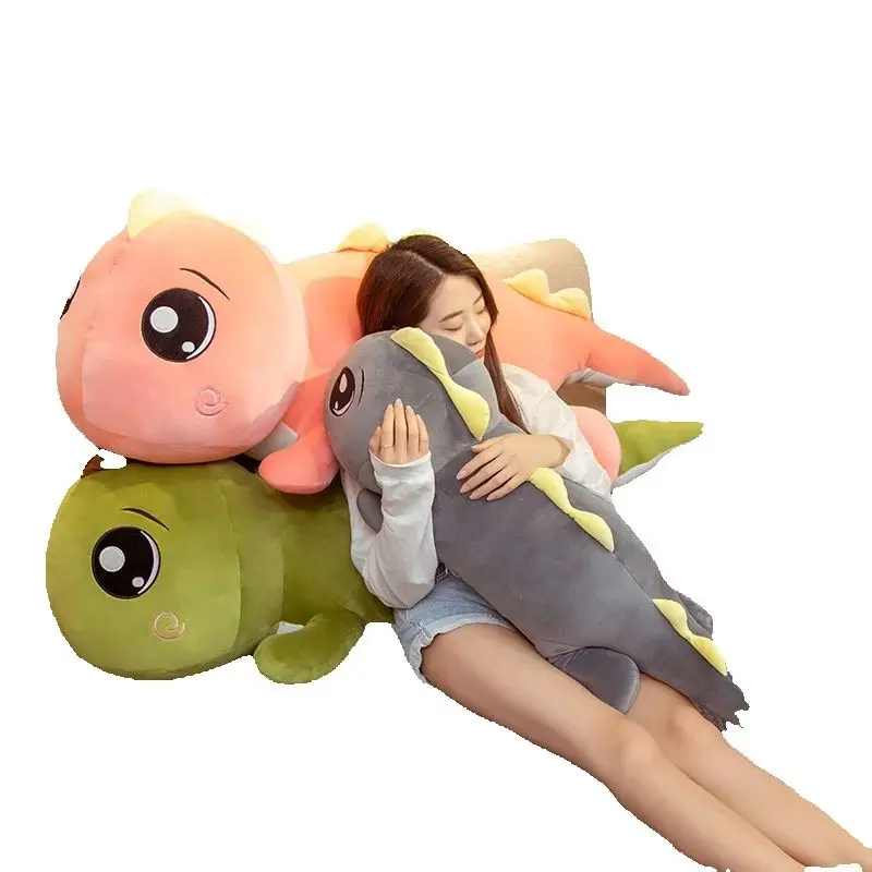 Giant Big Eyes Dinosaur Plush Toy Soft Stuffed Cartoon Animal Dinosaur Doll Girlfriend Sleeping Pillow Baby Birthday Gift