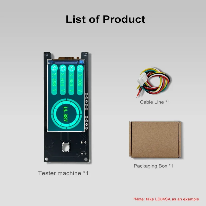 Heltec 4S 6S 8S Battery Voltage Tester for Li-ion, LiFePO4, LTO Packs, Single Cell & Series Voltage Monitor