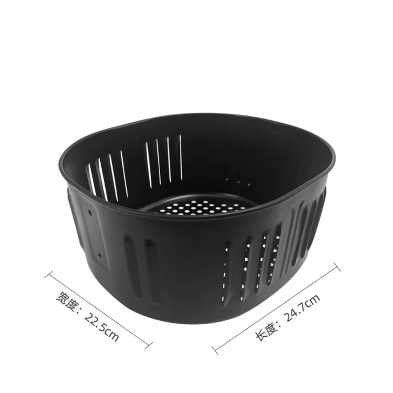 Air Fryer Pads Metal Air Fryer Tray Metal Baking Liners Metal Material Removable Inner Basket Suitable for Air Fryers 918D