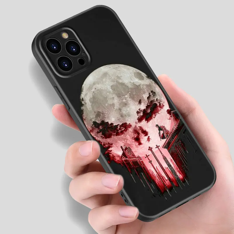 Marvel Superhero Punisher Black Silicone Phone Case For Apple iPhone 12 13 Mini 11 14 15 Pro Max 7 8 Plus X XR XS SE 2020 2022