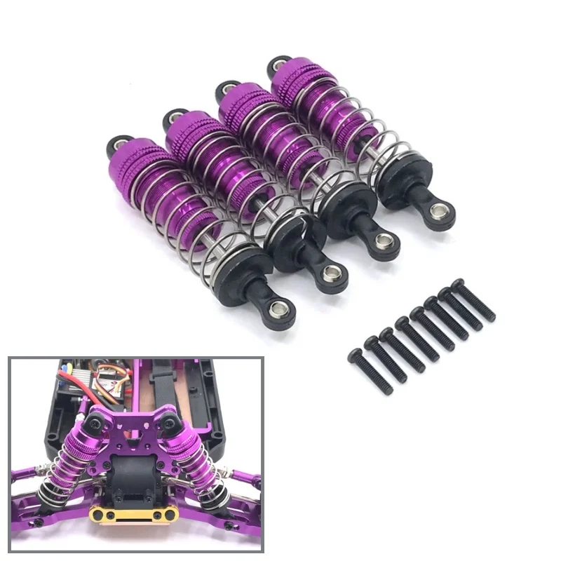 

Metal External Spring Oil Shock Absorber For WLtoys 1/12 124017 124019 1/14 144001 RC Car Upgrade Parts