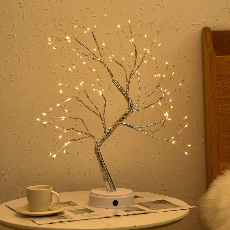 Desktop Bonsai Tree Light with 108 LED Copper Wire String Light Battery/USB Operation DIY Artificial Tree Light