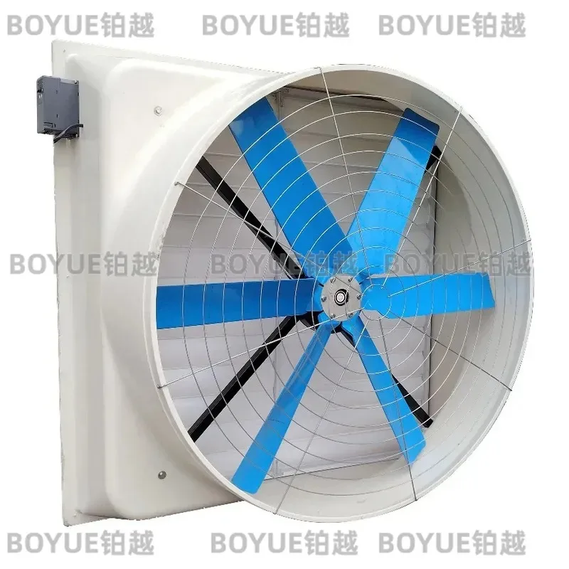 FRP Negative Pressure Exhaust Fan Industrial Ventilation Equipment for Farm Smoke Removal Anti Aging Durable Air Flow System