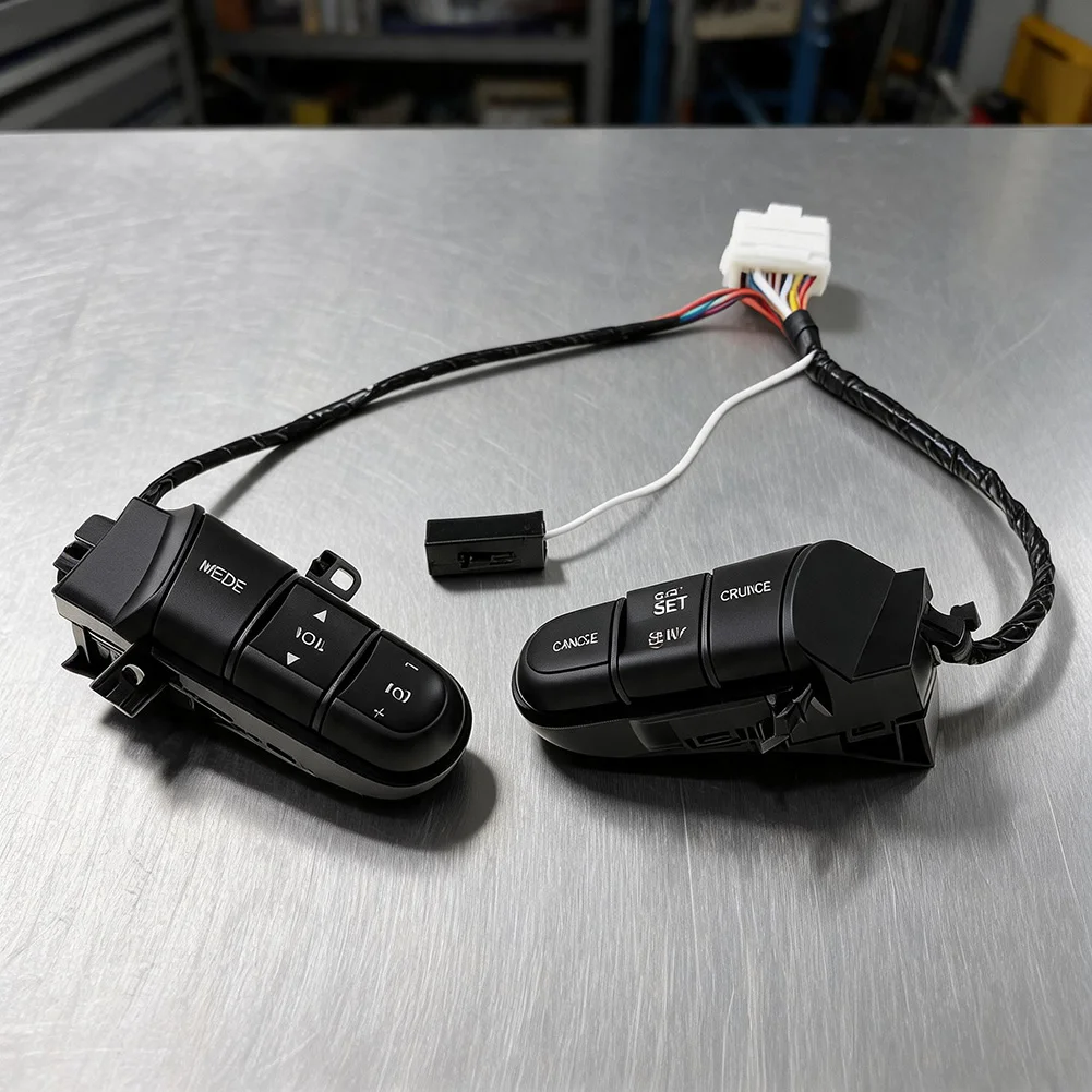 Wheel Audio Button Steering Wheel Switch ABS Material Construction Lightweight Design Easy Installation Process