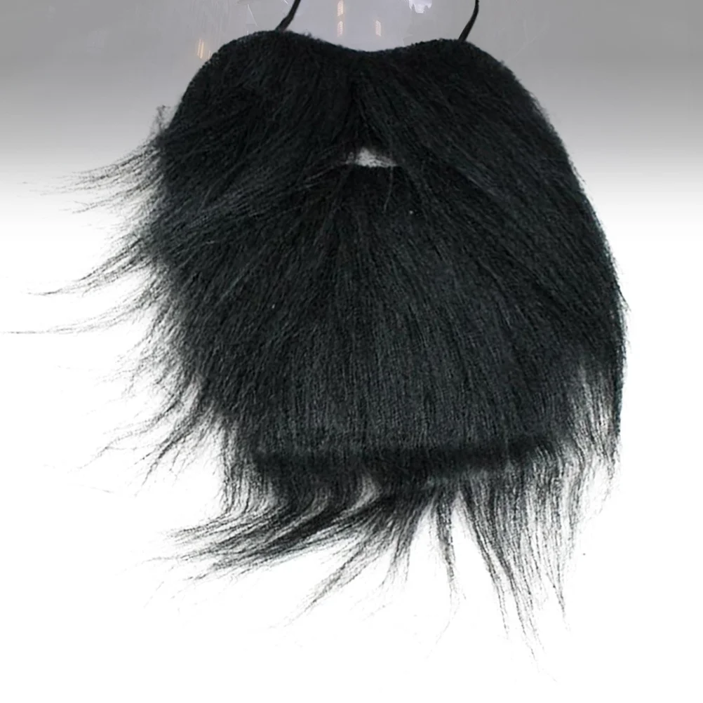 

1pc Realistic Fake Beard For Halloween Party Costume Cosplay Lightweight Soft Facial Accessory Pirate Moustache Prop Festive