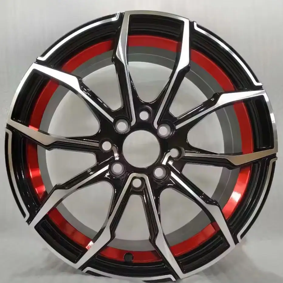 16-22 Inch 4/8 Holes Black Inner Ring Forged Alloy Wheels 25mm ET Universal Luxury Car Rims