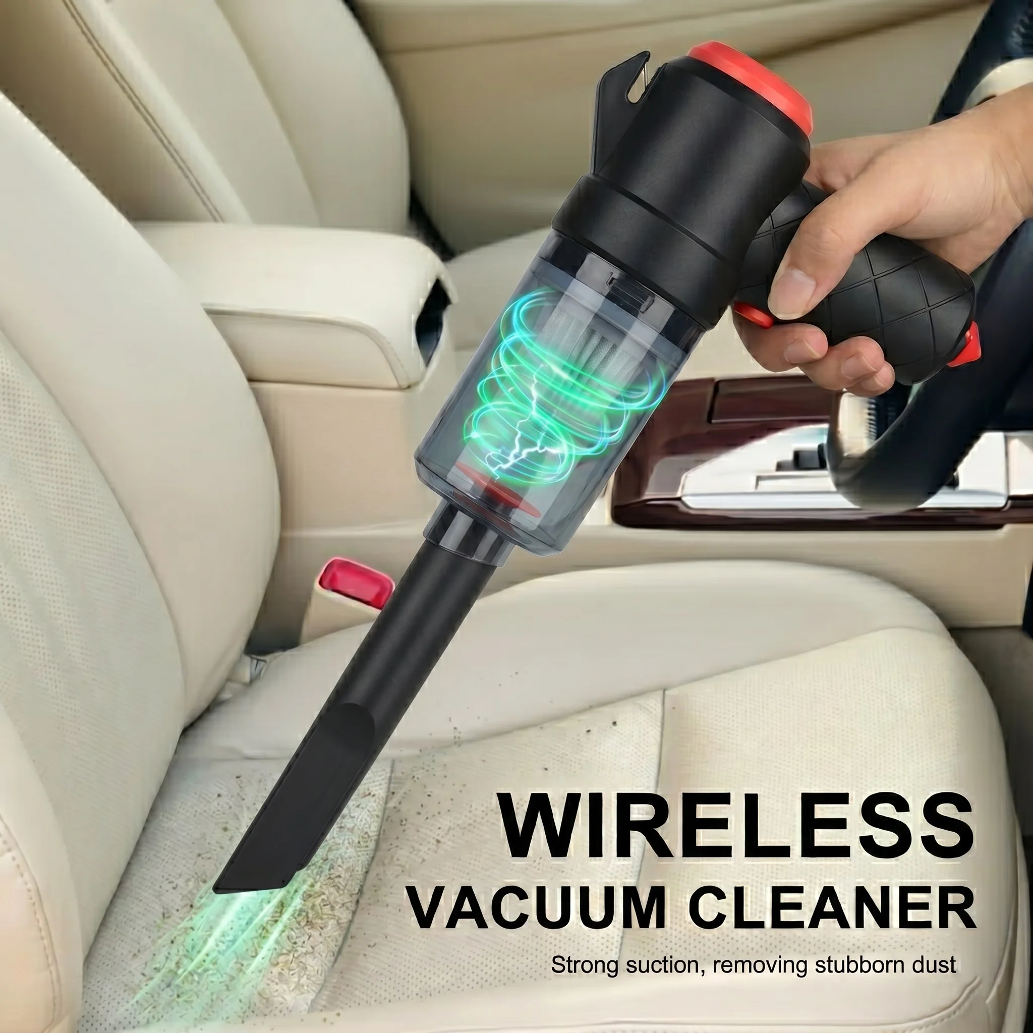 Mini Handheld Vacuum Cleaner, Cordless Wireless Vacuum Cleaner, Car Vacuum Cleaner, Mini Portable Vacuum Cleaner That Doesn'T Take up Space, Suitable for Home and Car Use, USB Rechargeable Vacuum Cleaner, Car Cleaning Tool, Quick Home Cleaning, Rechargeable Vacuum Cleaner, Portable Vacuum Cleaner, for Pet Owners, Car Owners, Drivers, Cleaning of Car Interiors/Sofa Crevices/Keyboards/Pet Hair
