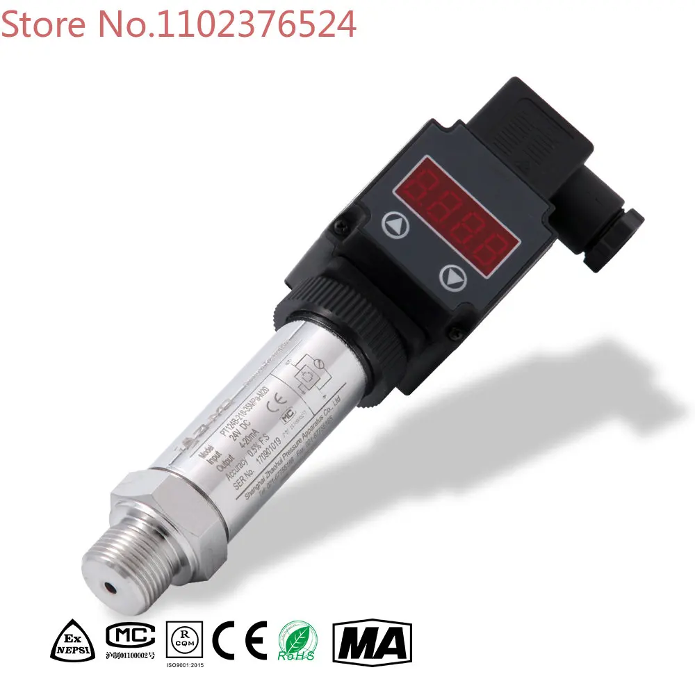 

PT124B-216 High Accuracy Industrial Intelligent Display 4-20mA Liquid Air Pressure Transmitter