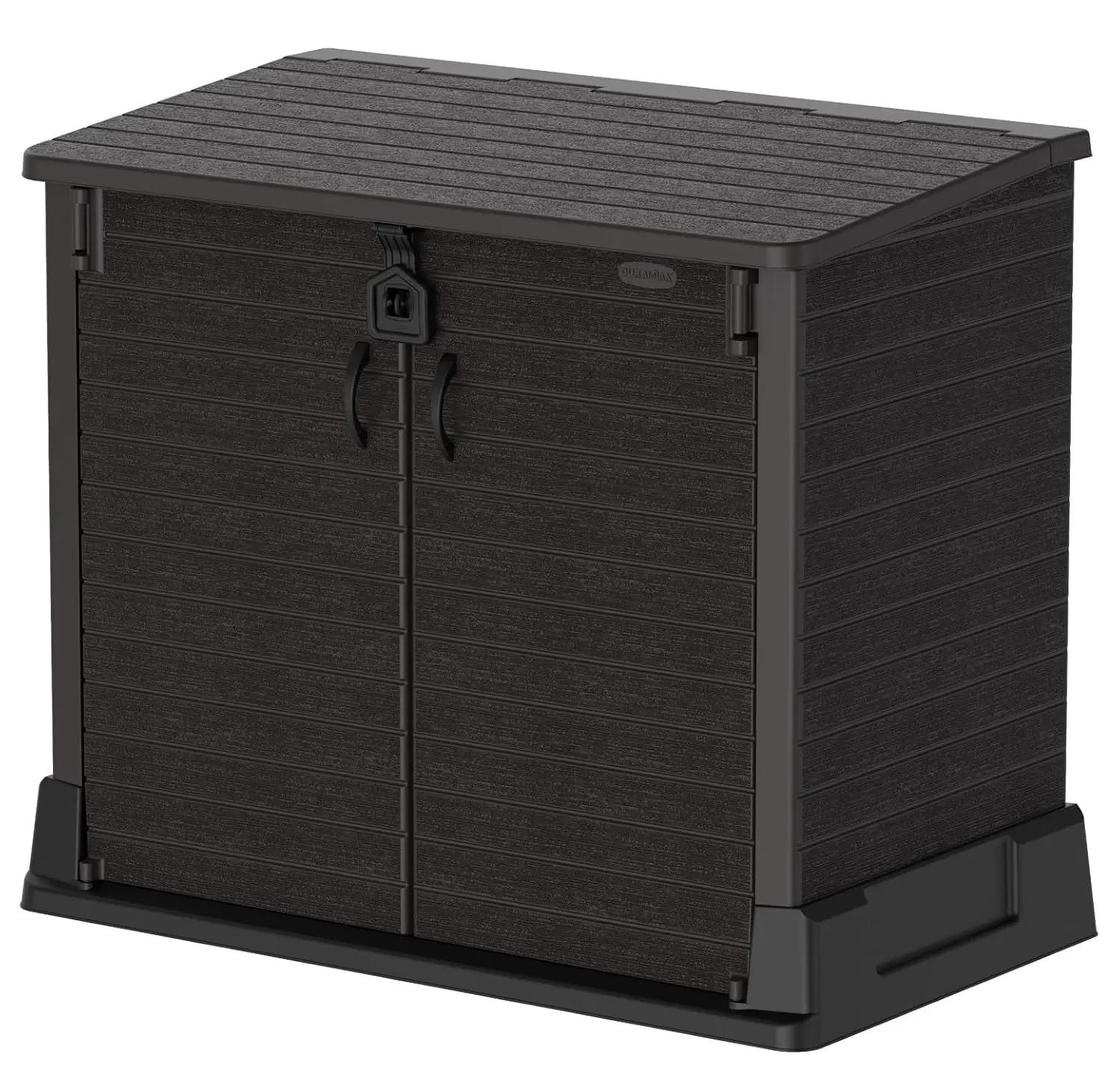 Cedargrain Plastic Garden Storage Shed Outdoor Bike Tool BBQ Bin Organizer Durable 850L 130x74x110cm, Customized