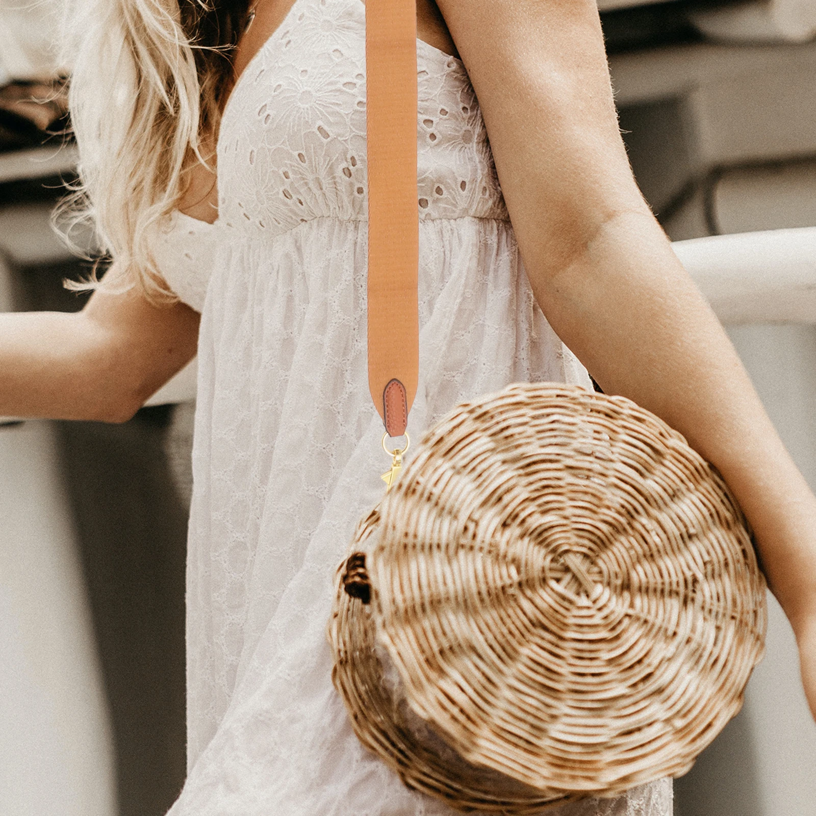 

Сменный плечевой ремень-ведро, женский ремень через плечо, однотонный ремень для сумки, сменная веревка для сумки New Moon