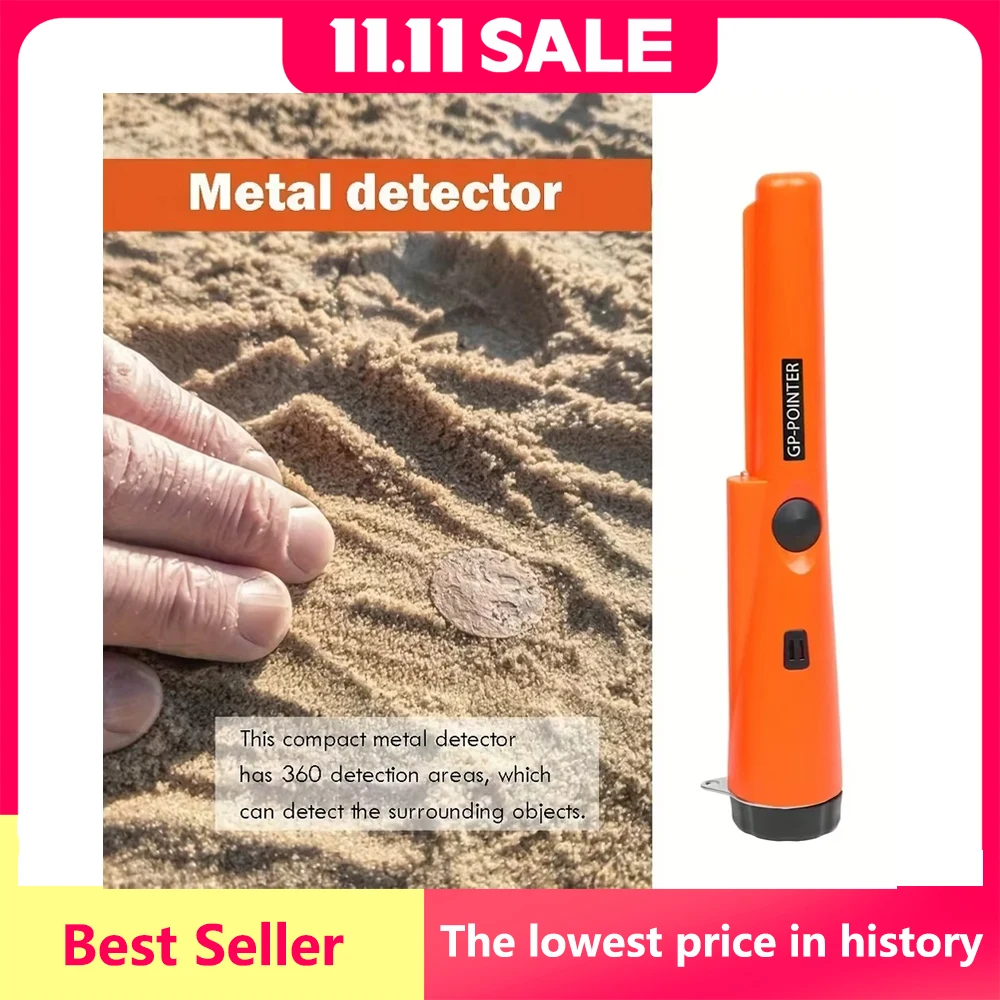 Nuevo Detector de Metales portátil de alta calidad, puntero GP, varilla de posicionamiento impermeable, detección con pulsera, luces LED