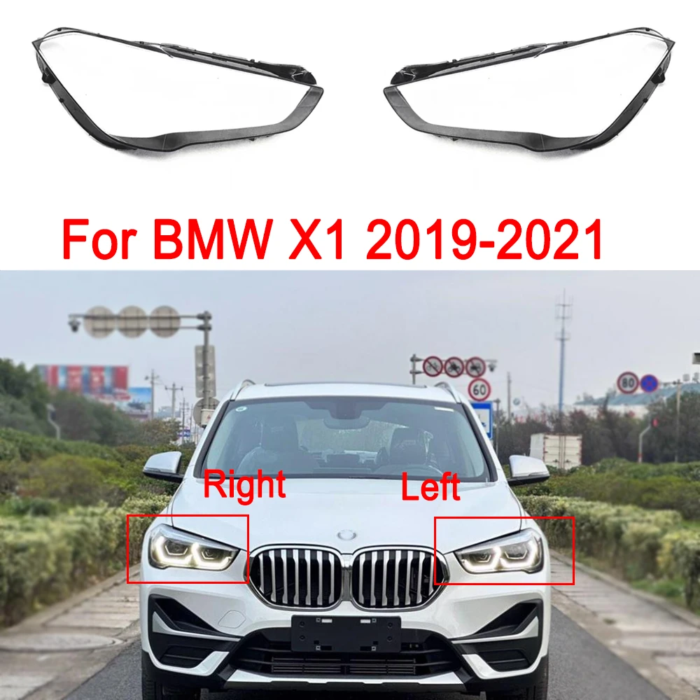 

For BMW X1 F49 2019-2022 Car Front Headlight Cover Lens Glass Headlamps Transparent Lampshade Lamp Shell Masks Cover