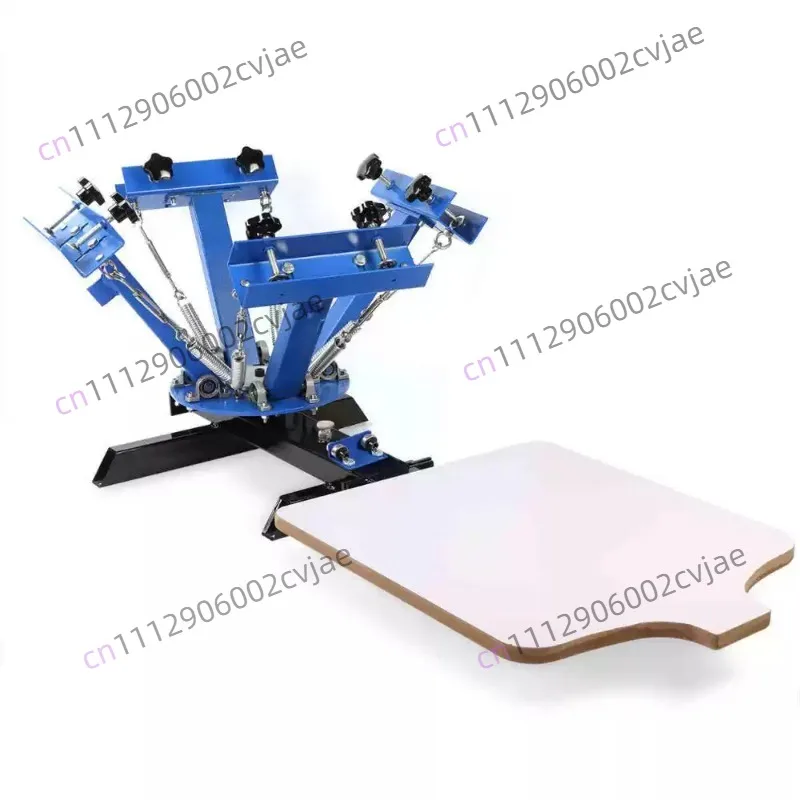4 Color 1 Station Silk Screen Printing Machine 40*50CM T-shirt Press Making Carousel Printing Area 2026 NEW