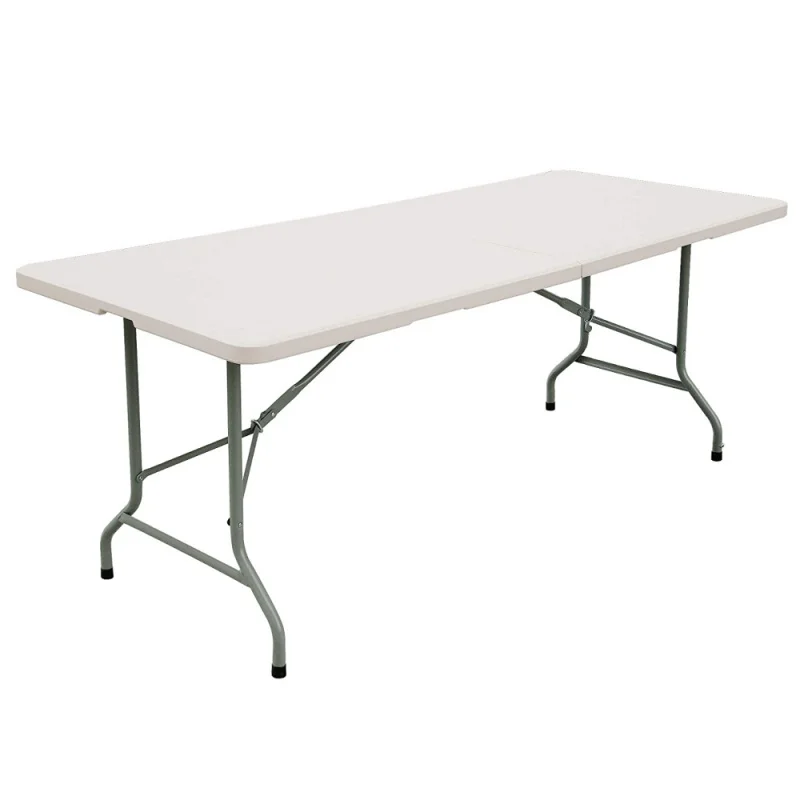 custom.Modern 40HQ 730 Pcs Dining Table and Chair Set with HDPE Panel Steel Frame Foldable Design White 20kg Outdoor Furniture