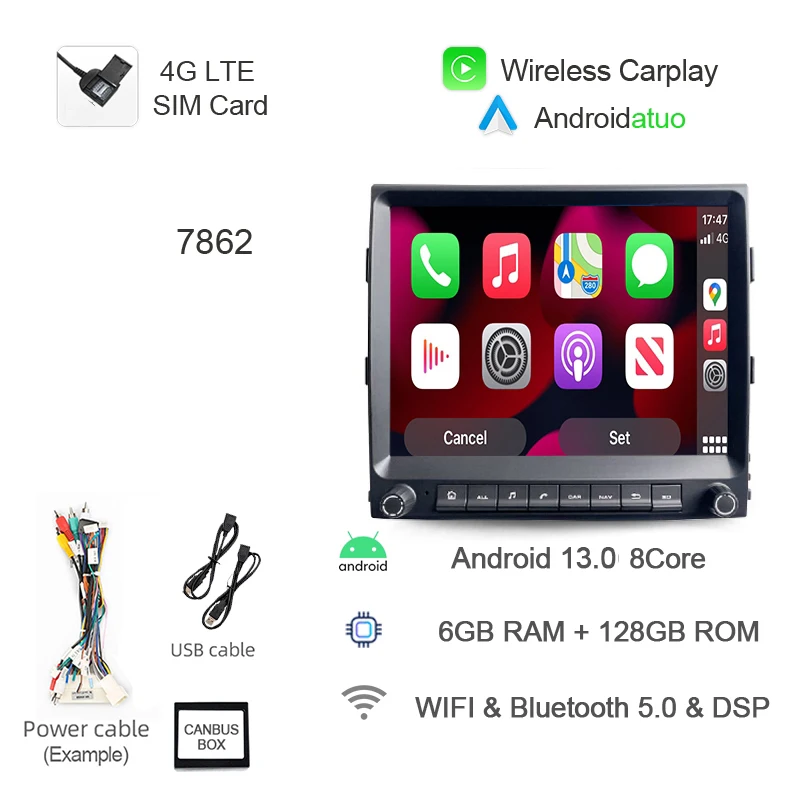 8.4 "Android 13 Autoradio Voor Porsche Cayenne 2010 2011-2017 Navigatie Stereo 8 + 256G Bluetooth Wifi Rds Gps Multimediaspeler