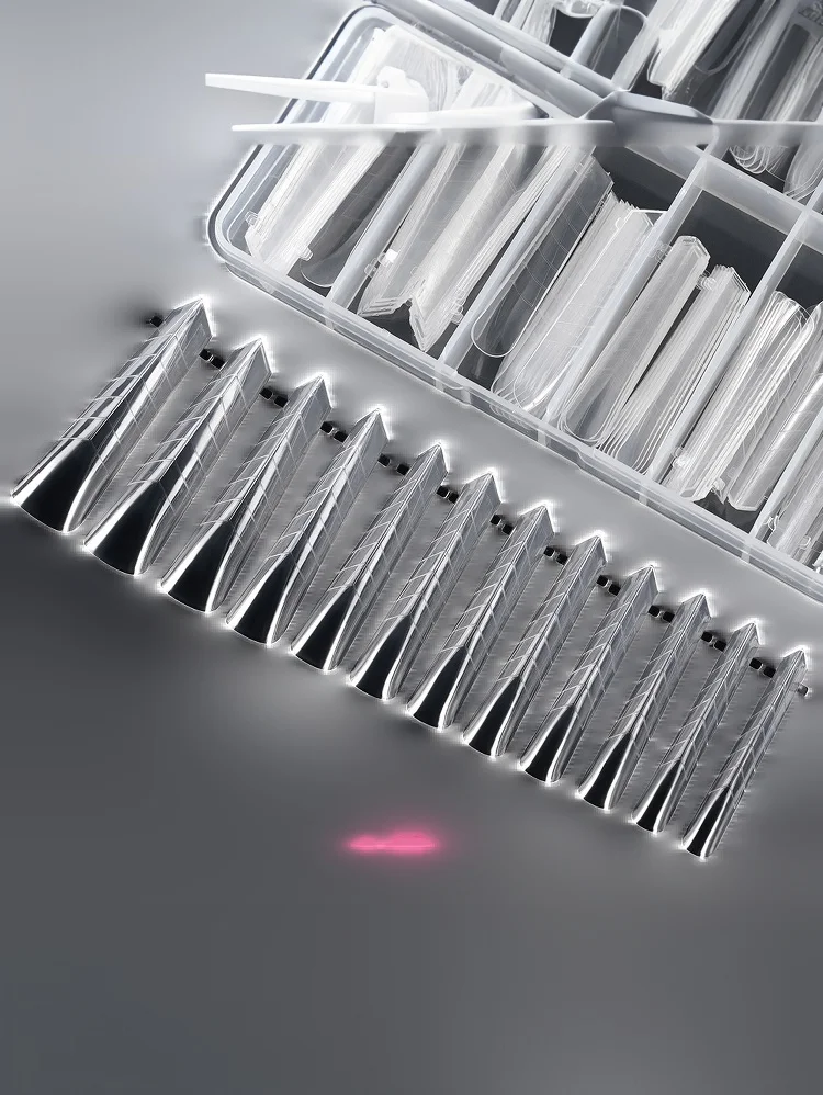 Nail System Shaping Extension Top Dual Forms Nails Mold 120pcs False Tips Quick Building UV Gel Acrylic Nail Mold Full Cover