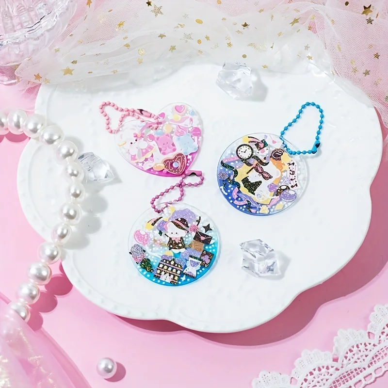 13pcs Shiny Kawaii Cartoon Animal Card Sticker Set for Collage Journaling Scrapbooking DIY Photos