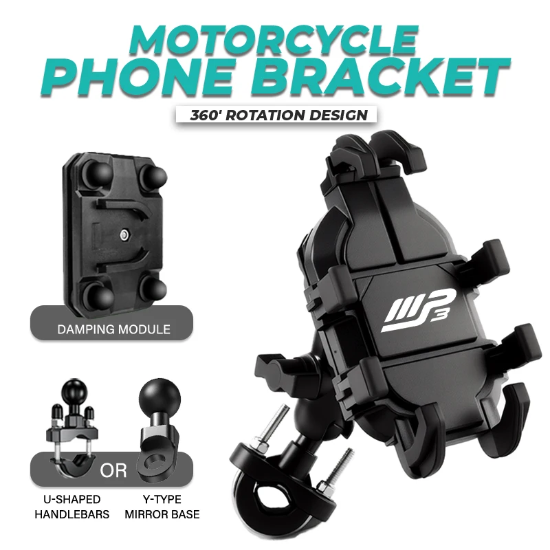 Soporte Universal para manillar de motocicleta, soporte de conducción a prueba de golpes para Piag gio MP3 Scooter MP3300 MP3500 HPE, accesorios deportivos
