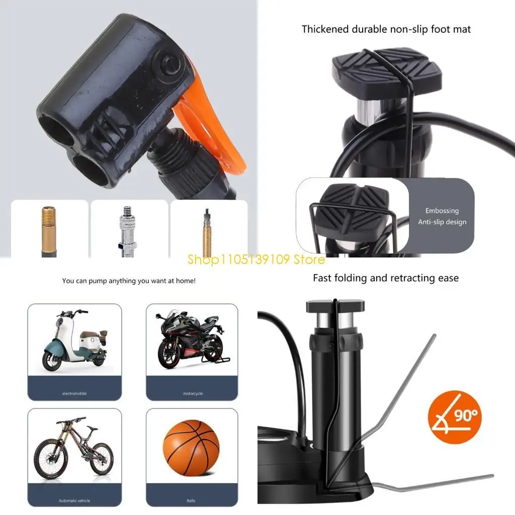 

Воздушный компрессор P5ED с манометром 160PSI, воздушный насос для шин для скутеров