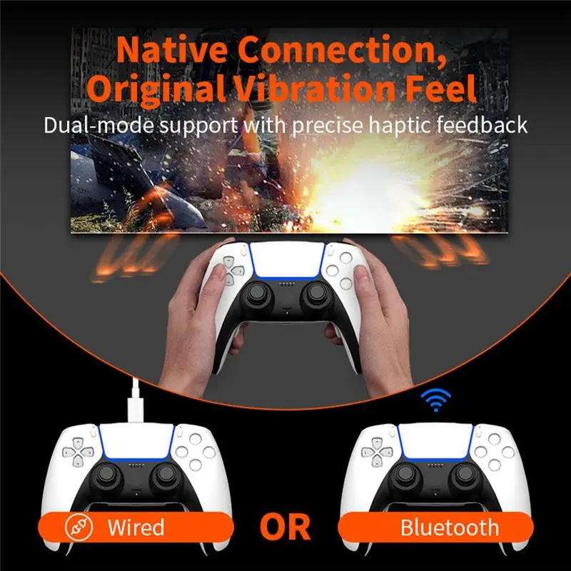 A33T For PS5 for Ultimate Controller Buttons, Remappable Upgrade Boards Back Case with 4 Rear Buttons, Black