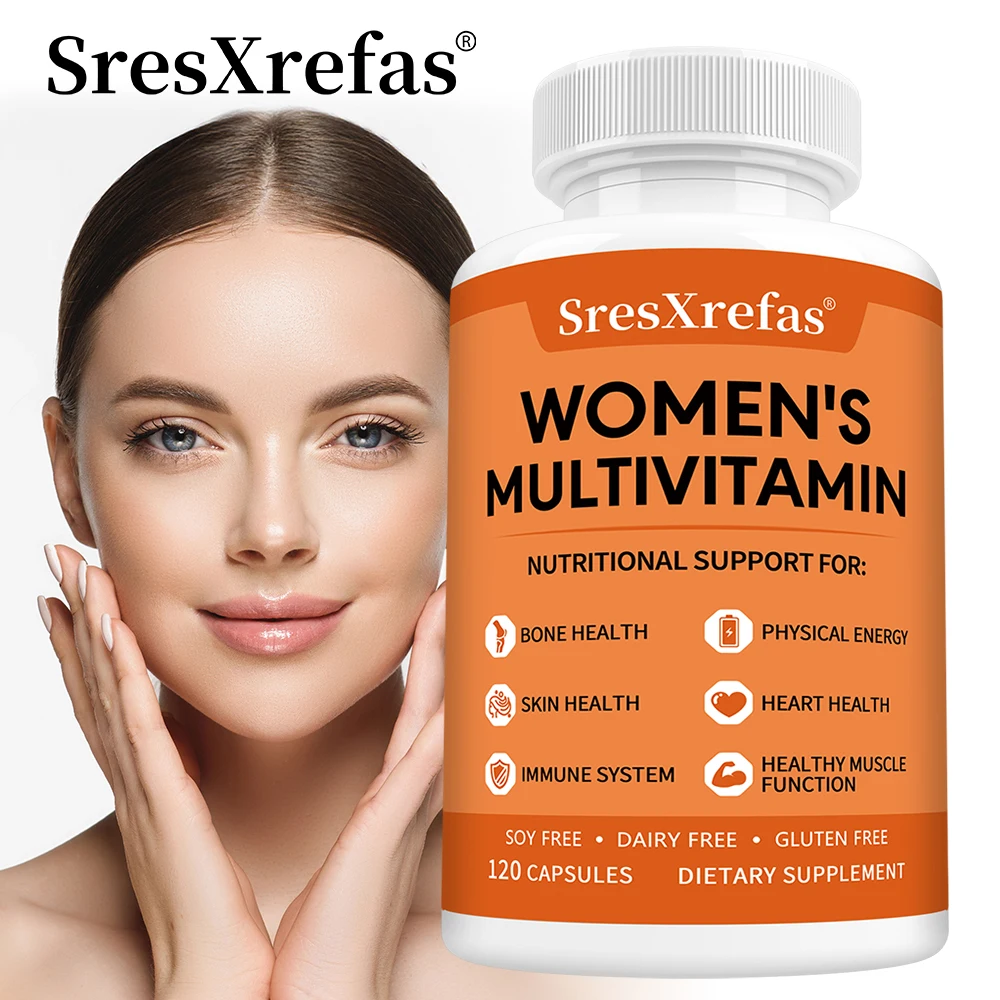 Women Daily Multivitamin Capsules - Biotin, A C D E B Complex, Support Energy Immunity Skin Beauty Metabolism & Overall Wellness