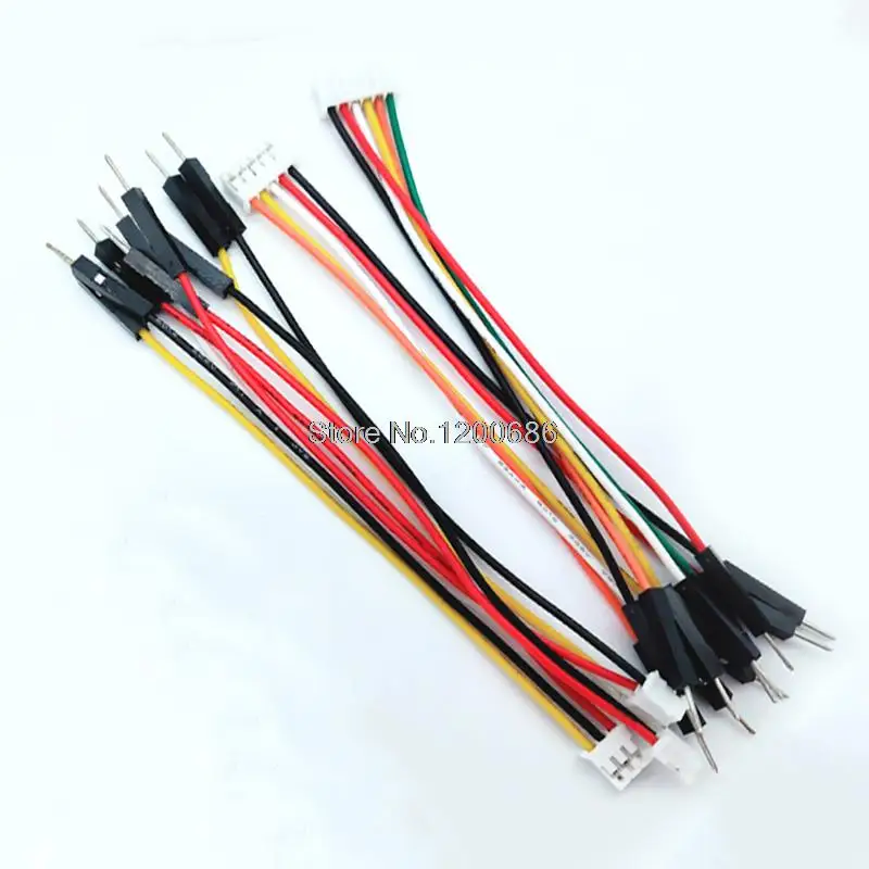 

24AWG 200MM PH2.0 pitch 2P/3P/4P/5P/6P pin Male single dupont 2.54 harness cable 2.0MM pitch double head customization made