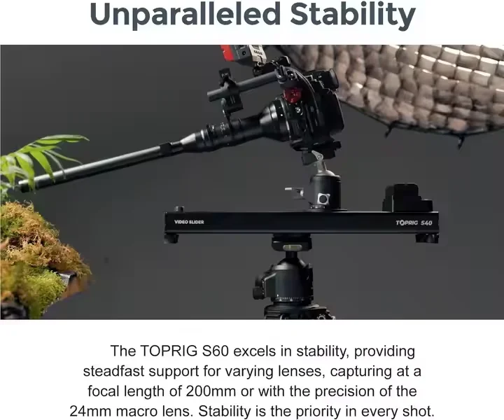 2026 USD499 Accsoon TOPRIG S60 Electric Camera Slider Electronic Control Track Follow Focus Shooting with Time Delay Toprig