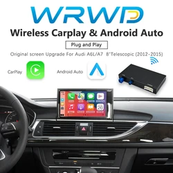 WRWD NEW Wireless CarPlay Android Auto Interface For Audi 2012-2015 A6L A7 8-inch Original Car Upgrade CarPlay Functions