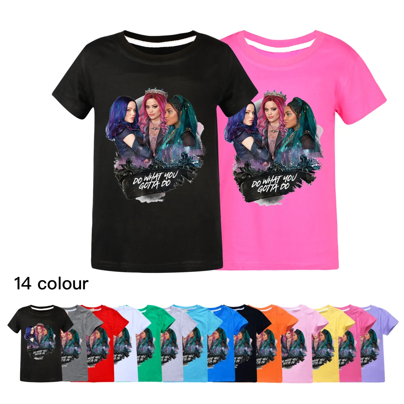 Neue Nachkommen 4 Jungen T-shirt Mädchen T Shirt Sommer Baumwolle Kinder Tops Cartoon Graphic Tees Lustige Harajuku Kinder Oansatz T-shirt