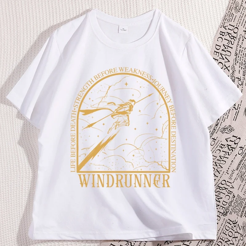 Stormlight Windrunner T Shirt Men Women Vintage Causal Cotton Short Sleeve T-shirt Bookish Merch T Shirts Man Designer Clothes