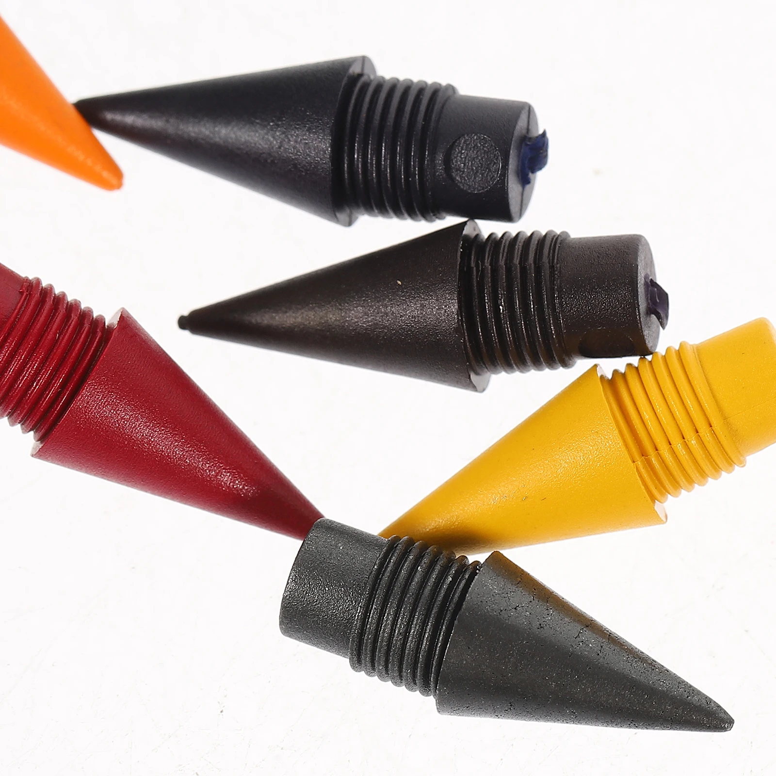 

36 Pcs Colored Pencil Tips Student Refill Inkless Heads Refills Replaceable Portable Forever Infinite Nibs Writing