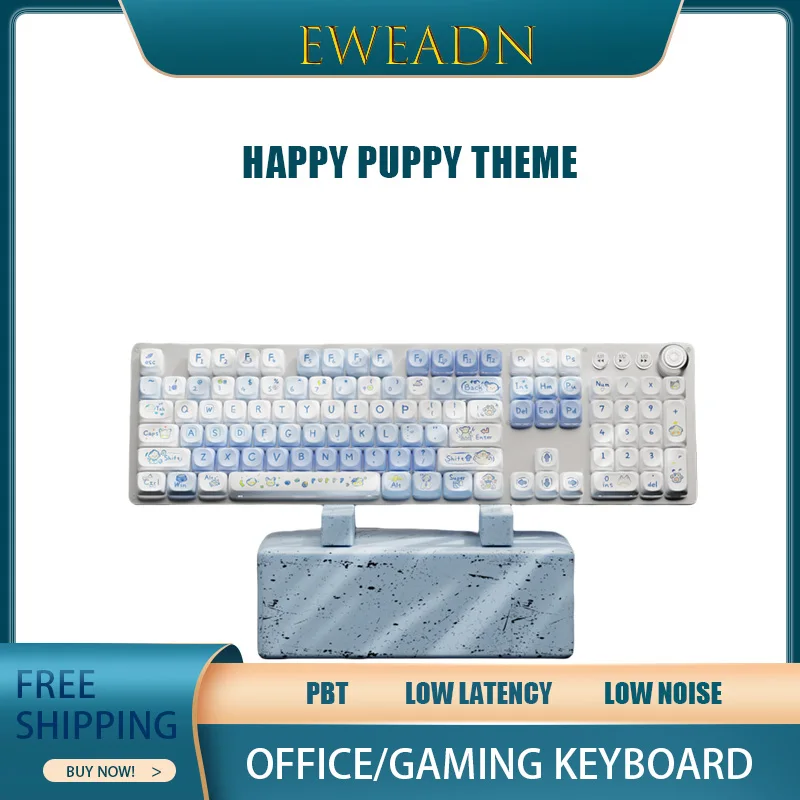 

Бесшумная механическая клавиатура Eweadn, высокий внешний вид, низкая задержка, удобное ощущение набора текста, офисная клавиатура, колпачки для клавиш Pbt