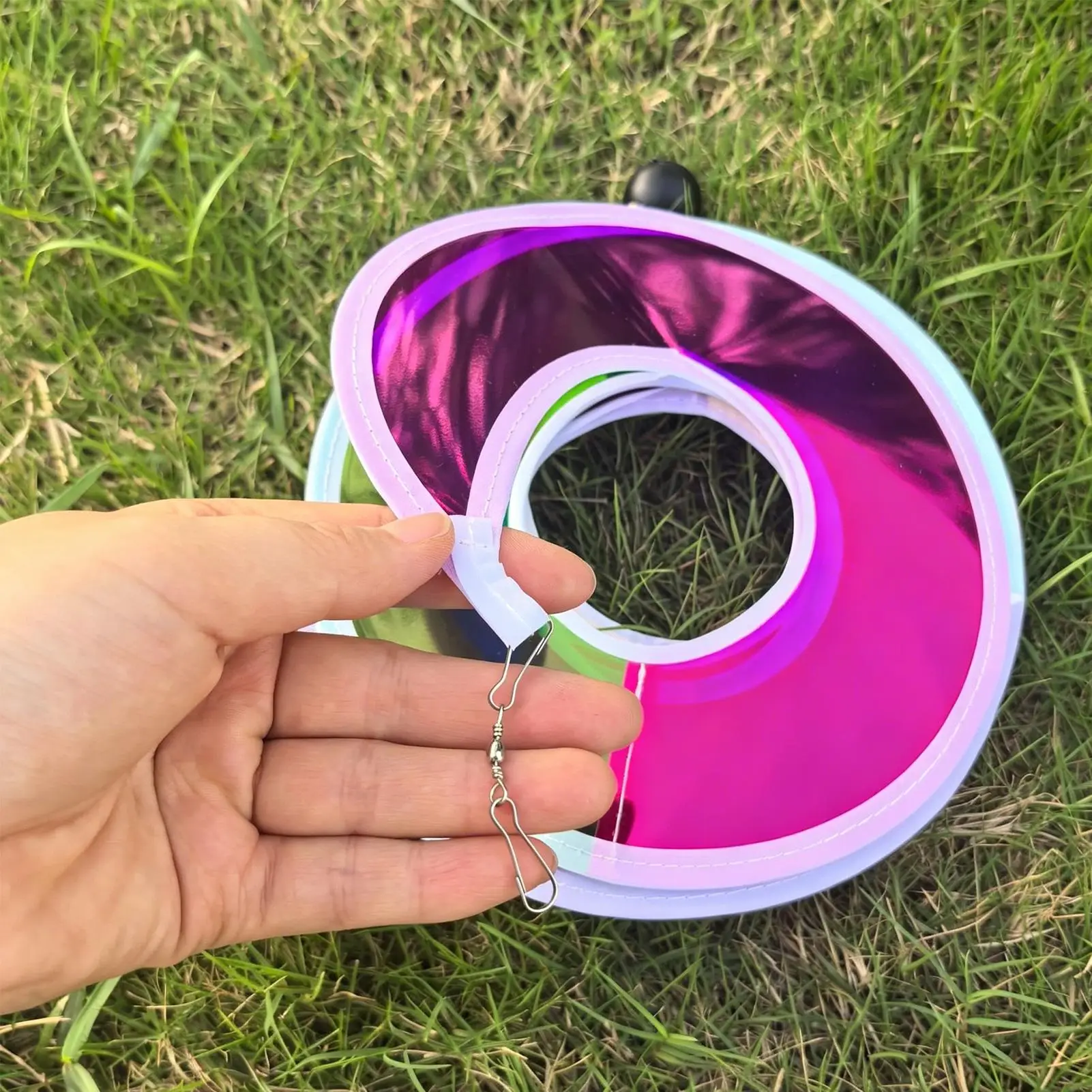 Garden Spinners Outdoor 2 Pieces Rainbow Spiral Windsock Streamers Decor Suspending Wind Spinner Decor For Lawn Backyard Porch