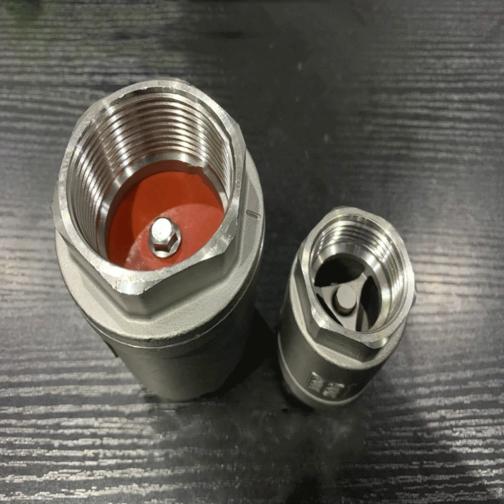 1/4 "3/8" 1/2 "3/4" 1 "2"-4 "BSPT Weiblichen 201 304 316 edelstahl Eine Möglichkeit Keine-rückkehr Überprüfen Vertikale Ventil Harte Oder Weiche Dichtung – Detail 3