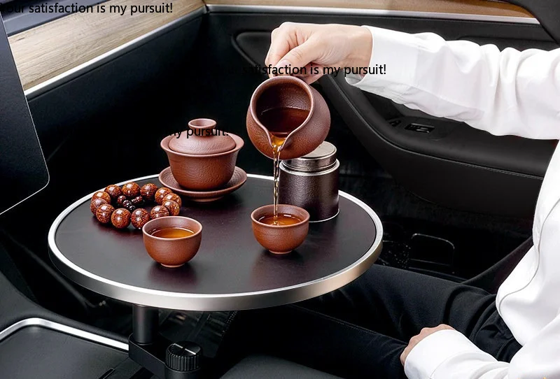 for Car Floating Mini Table Front Driver Passenger Tray Portable In Car Dining Storage Desk Accessory