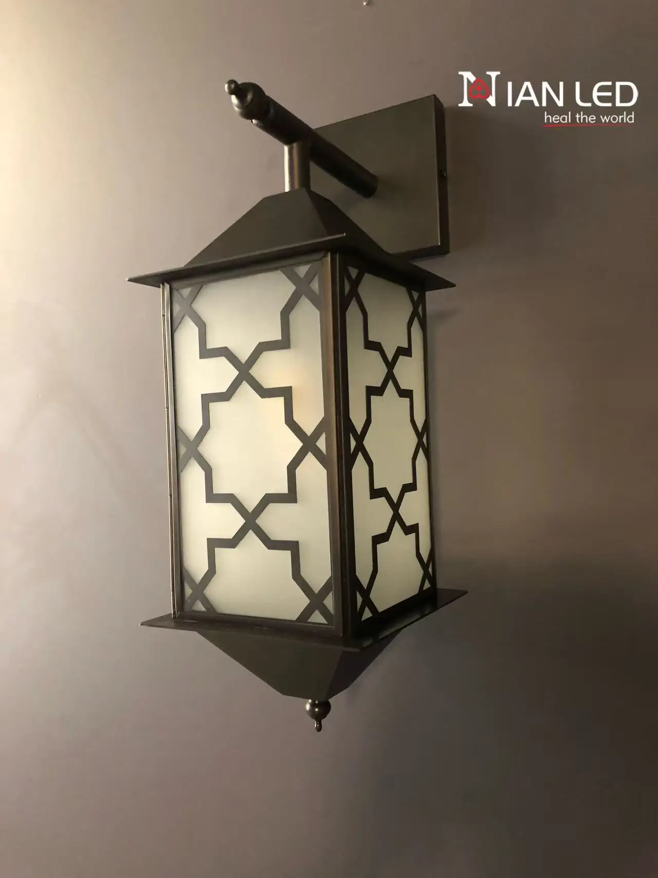 LED Copper Wall Lights Modern Indoor Outdoor Lighting Villa Hotel Gate Waterproof 3500K/4100K/6000K Color Temperature Switch