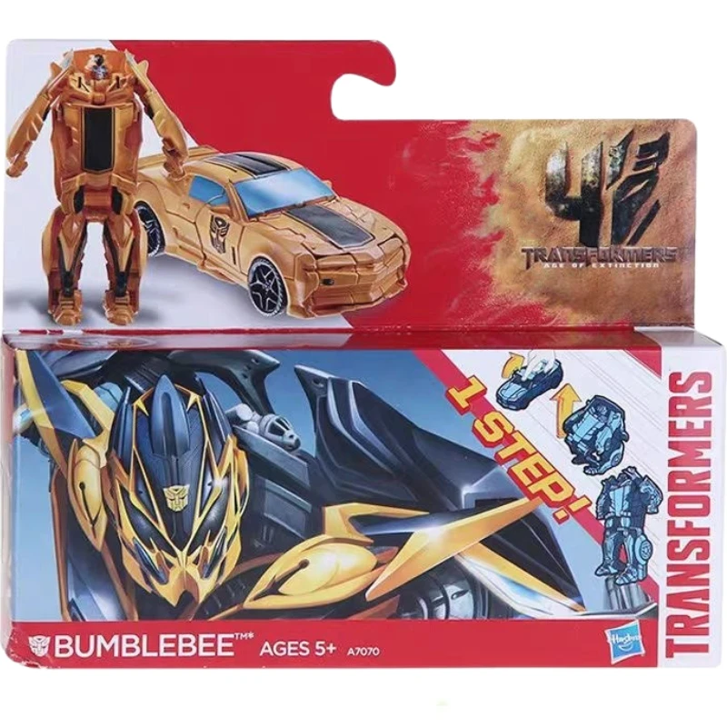 In Stock Movie 4 AOE One Step Transformation Bumblebee Action Figures Robot Collectible Figures Model Kid Car Toys Gifts