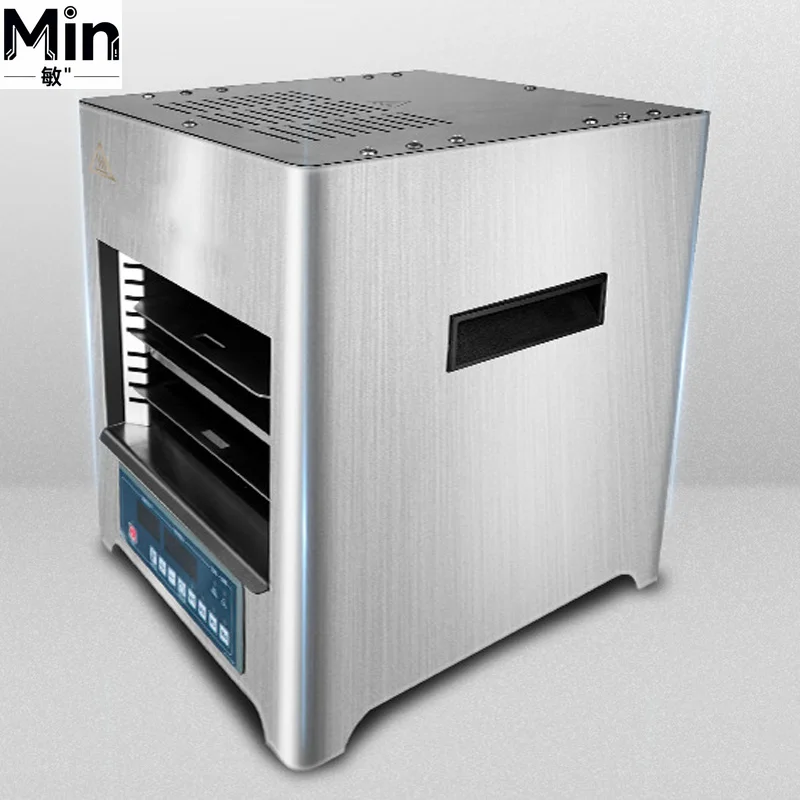 CY-18 2KW Steak Grill Small Barbecue Machine Stainless Steel Desktop Grill for Pork Lamb Chop