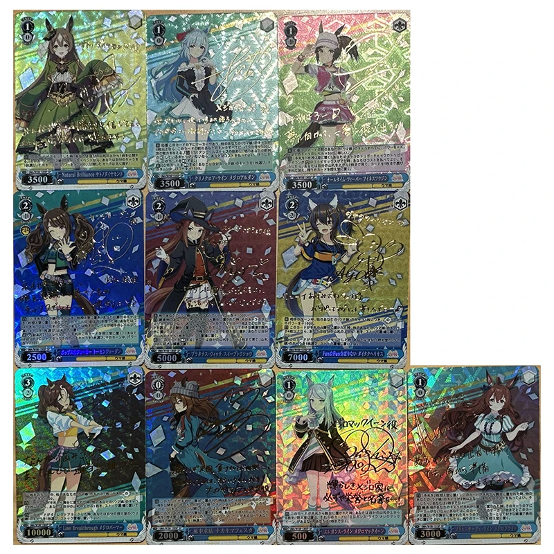 Anime Weiss Schwarz DIY ACG Laser Refraction Tabletop Battle Game Tokai Teio Card Toys for boy Collectible Card Birthday Present