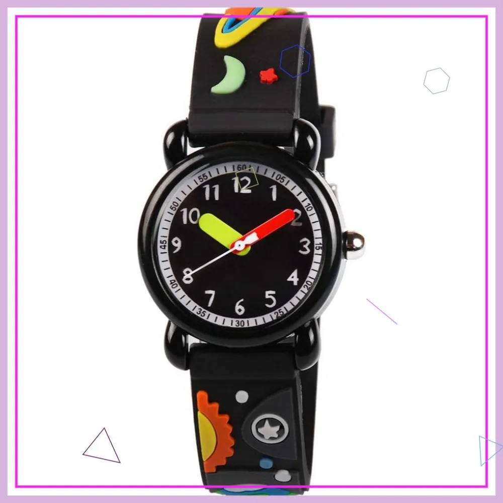 

Kids Watches 3D Cute Cartoon Waterproof Silicone Children Toddler Wrist Watches Time Teacher Gifts for 3-10 Ages Girls Boys