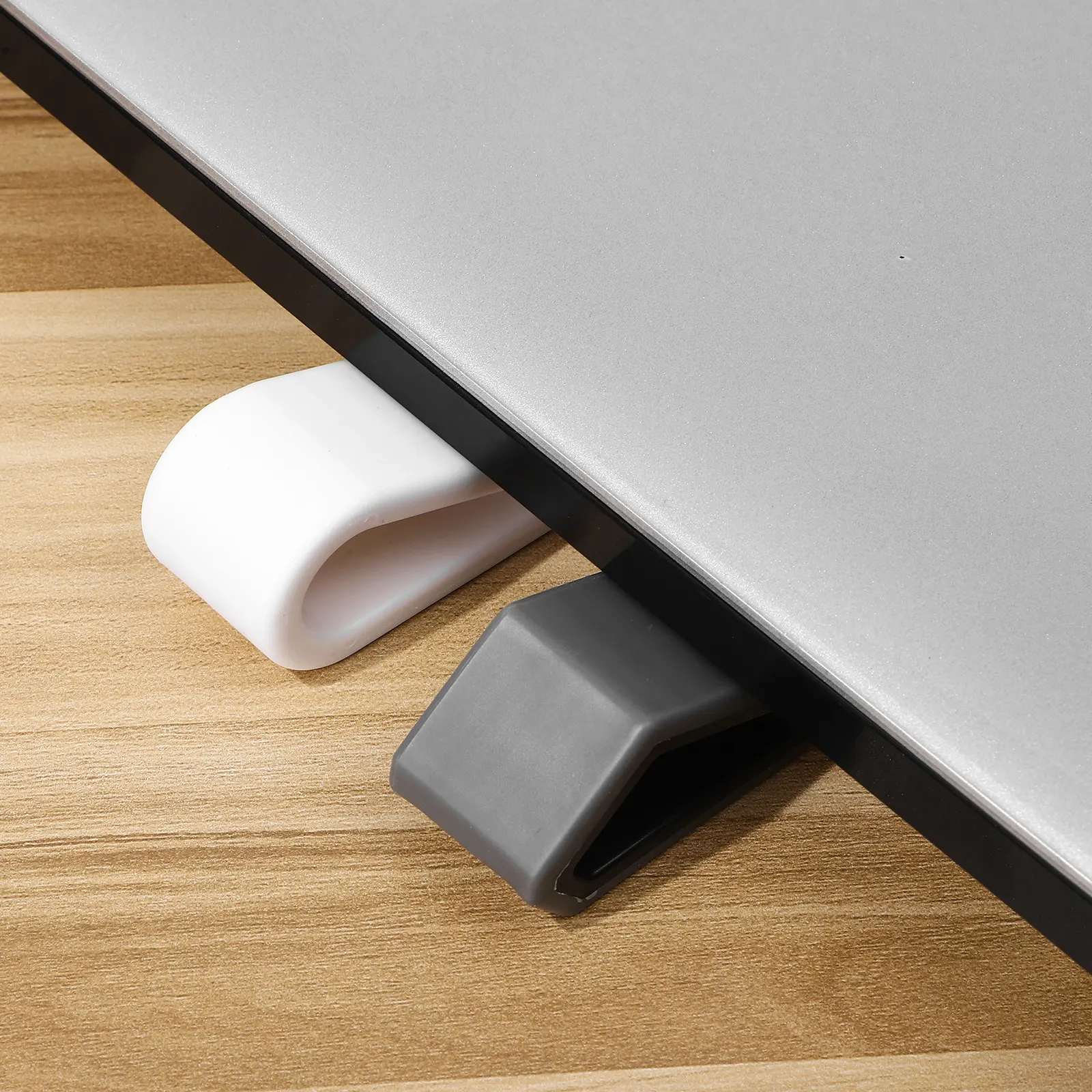 4Pcs Adjustable Laptop Riser Stand Universal Notebook Holder with Heat Dissipation Angle Support for Office Home Study Laptop