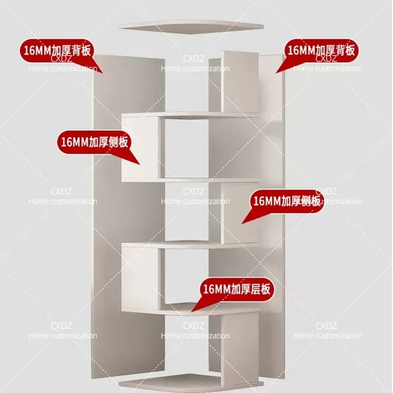 Corner Shelf Floor to Ceiling Corner Cabinet Wall Mounted Triangle Storage Unit for Living Room Bathroom Kitchen Organization