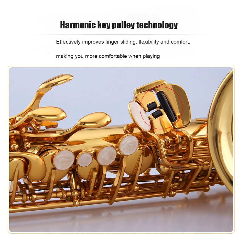 Starway OEM ODM Professional Performance Level Lacquer Gold Hand-Carved E-Flat Alto Saxophone With Accessories Wind Instruments