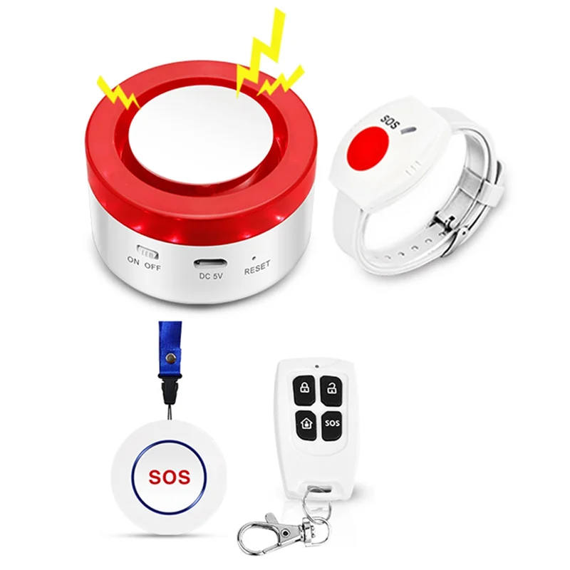 FORW-Wifi Panic Button For Elderly Senior Emergency Fall Alert Devices SOS Life Caregiver Pager Tuya APP Notification