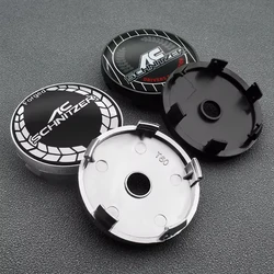 4PCS 56MM 60MM AC SCHNITZER Emblem Wheel Center Hub Cap Car Rims Dust-proof Cover Hubcaps Sticker For M3 M5 E34 60 E46 E39 X3 X5