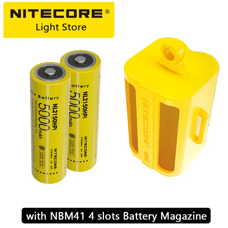 Imagem -04 - Bateria Li-ion 15a 3.6v 18wh 5000mah i Série Inteligente para Lanterna P20ix P30i P10ix I4000r P20i Nitecore-nl2150hpi 21700