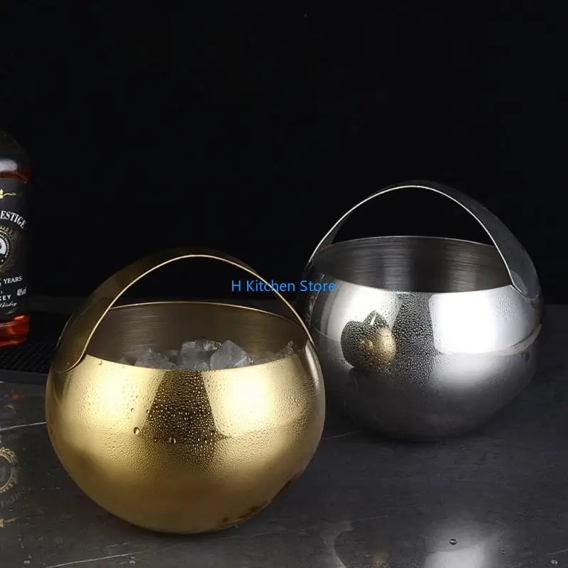 

16FC 2L Ice Bucket with Handle Hotel Wine Champagne Beverage Beer Tool