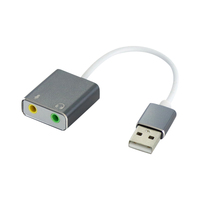 7.1 External USB Type C Sound Card Jack 3.5mm USB Audio Adapter Earphone Micphone Sound Card for Macbook Computer Laptop