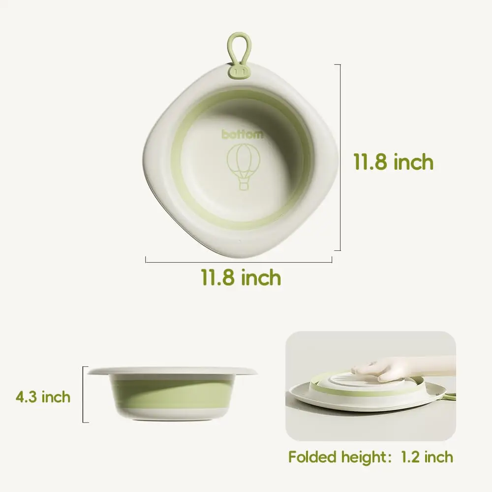 Portable Plastic Folding Washbasin Children's Bathtub Student Dormitory Small Washbasin Baby Washbasin for Home and Baby